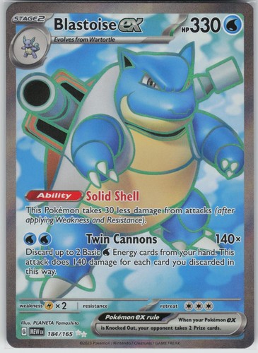 Blastoise 184 165 ultra - ex, 184/165
