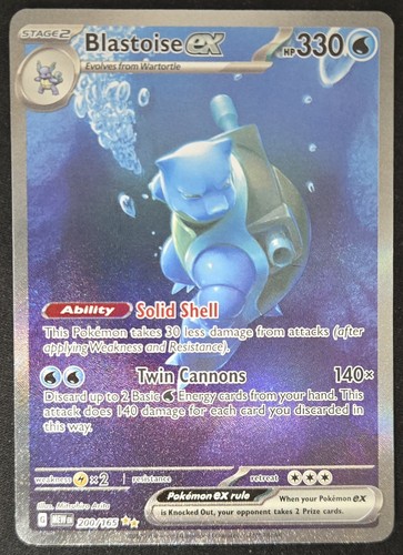 Blastoise 200 165 v - ex, s&v