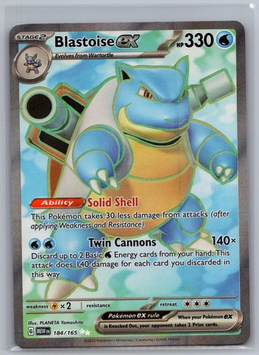 Blastoise 184 165 - ex, holo