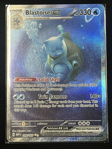 Blastoise 200 165 - ex, sv