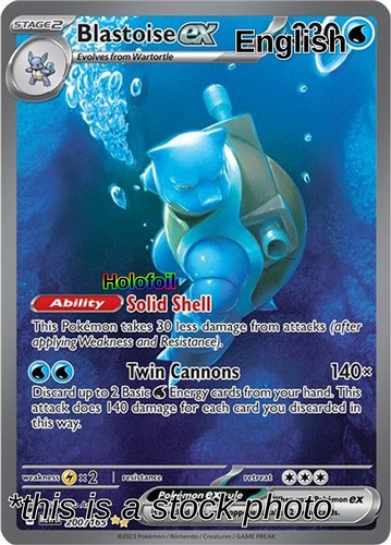 Blastoise holofoil - blastoise,