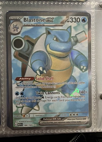Blastoise 184 165 - ex, sv